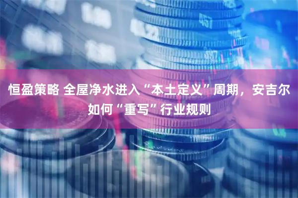 恒盈策略 全屋净水进入“本土定义”周期，安吉尔如何“重写”行业规则
